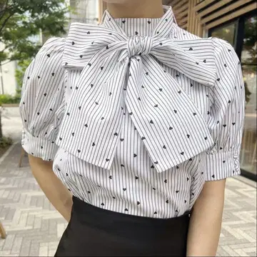 An MILLE 오리지널 하트 도트 블라우스