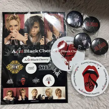 Acid Black Cherry 스티커 캔뱃지 세트