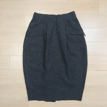 Babaghuri 바바구리 울 스커트 그레이