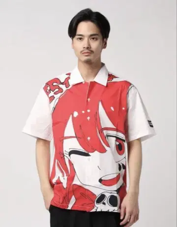 172 준 이나가와 풀 블랙 아나키 셔츠