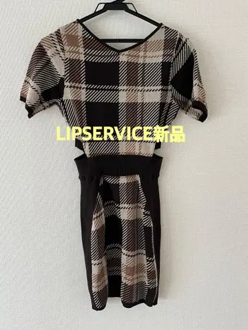LIPSERVICE 니트 미니 원피스
