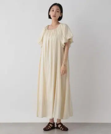 LOWRYSFARM 소데 볼륨 원피스