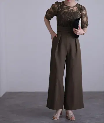 atlo 종아리 기장 소매 포멀 팬츠 드레스 포멀 드레스