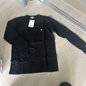 챔피온 블랙 긴팔 티셔츠 XL