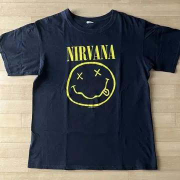 NIRVANA 닐바나 1992 카피라이트 빈티지 티셔츠 블랙 M