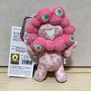 만국 박람회 한정판 미야쿠미야쿠 마스코트 키링 벚꽃 핑크 봉제 인형