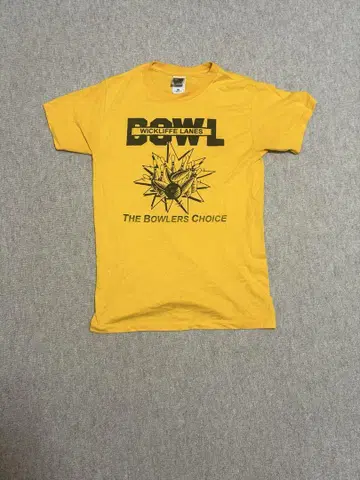 1990년대 미국 Fruit of the Loom 노란색 티셔츠