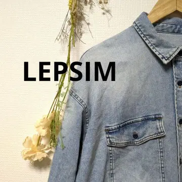 LEPSIM 렙심 무라 블리치 데님 BIG 셔츠 상의