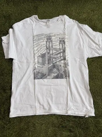 GILDAN XL 화이트 그래픽 티셔츠