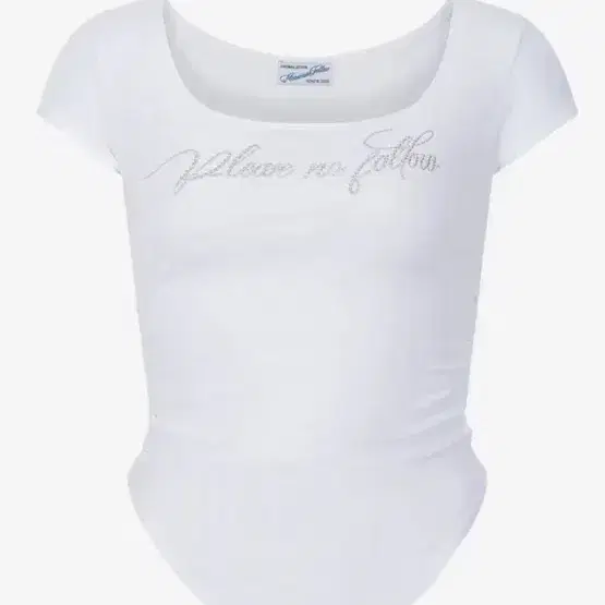 ★PLEASENOFOLLOW★ Romy Logo Short Top Please No Follow PNF Romy Logo Short Top White on Bunjang