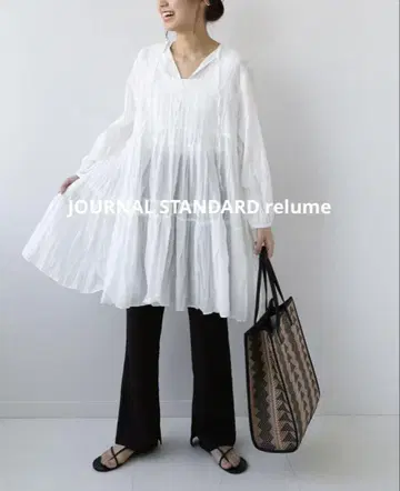 relume 인도 면 코튼 보일 2way 블라우스 티어드 튜닉
