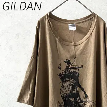 GILDAN 티셔츠 반팔 크루넥 프린트 2XL 빅 사이즈 넉넉한