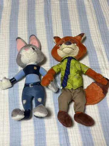 주디, 닉 봉제 인형 2개 세트