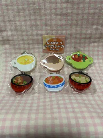 따뜻한 수프 바스락 아크릴 컴플리트 전 6종
