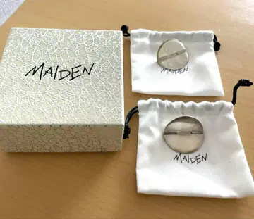 MAIDEN 귀걸이 서클 실버 액세서리 메이든