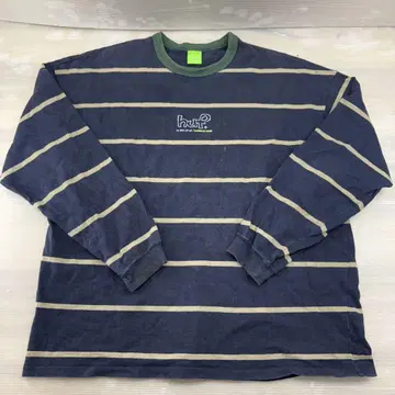 & HUF 보더 긴팔 티셔츠 2XL