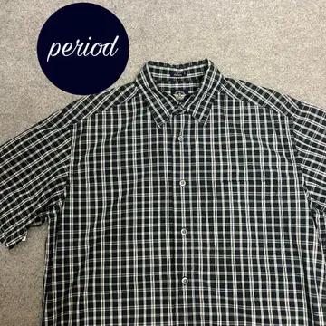 P2216 DOCKERS 구제 의류 아메카지 체크 반팔 셔츠