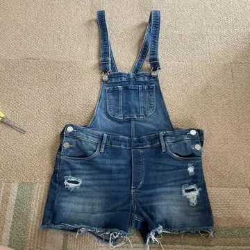 h&m 데님 오버롤 숏팬츠 US 13-14Y