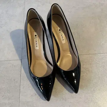 DIANA 블랙 하이힐 23cm