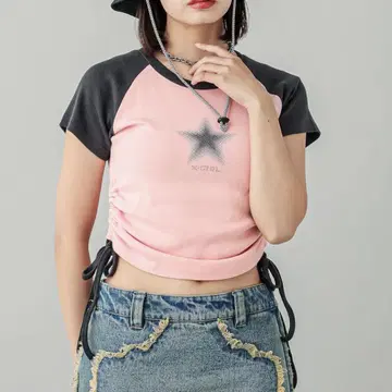 S 새상품 배송비 포함 엑스걸 XGIRL 티셔츠 치비 티셔츠