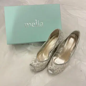 멜리아 실버 레이스 11cm 힐 펌프스