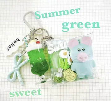 가챠 파우치 Summer 멜론 소다 무뉴 그린 상큼한 파우치