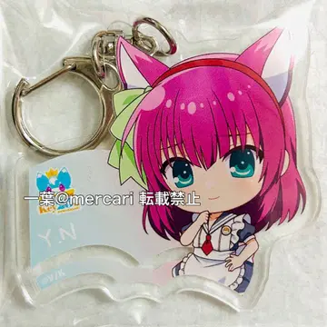 Angel Beats! 나카무라 유리 콜라보 카페 한정판 아크릴 키링