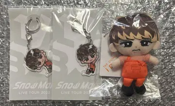 Snow Man 스노우 칠 봉제 인형 아크링 키링 무카이 코지