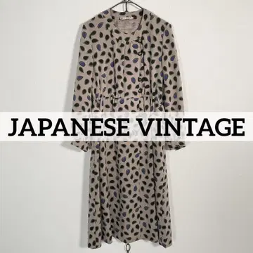JAPANESE VINTAGE 70s80s 벨트 원피스 올 패턴