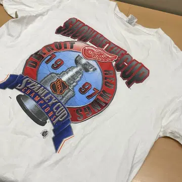 USA제 XL 스타터 NHL 디트로이트 레드윙스 1997년 화이트