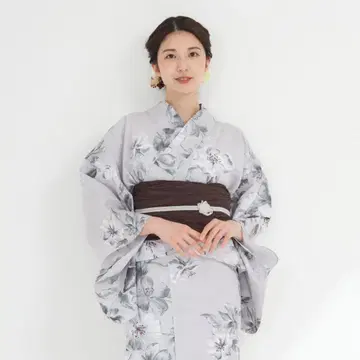유카타 여성용 2개 세트 2부 세퍼레이트 헤이코 오비 km11