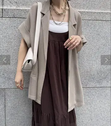 하자품 두두 doudou 메쉬 반팔 자켓