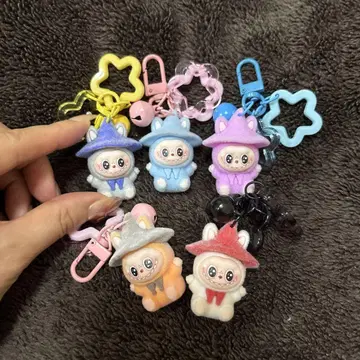 러브 컬러풀 마법사 키링 5개 세트