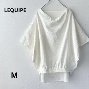 LEQUIPE 레킵 시어 블라우스 셔츠 루즈한 사이즈 오피스 코디