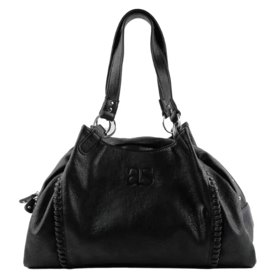 ★NEUE★ [Noie] NYLON BOSTON BAG_black_M,L Japanese School Boston Bag Unisex A.O.T3387 Black/Black