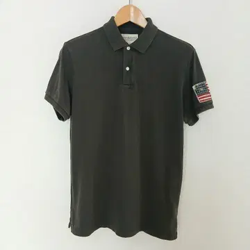데님 & 서플라이 랄프 로렌 별이 빛나는 피케 셔츠 다크 그레이 M