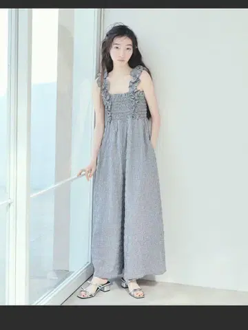 헤더 프릴 숄더 올인원 M 497376