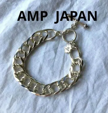 빈티지 AMPJAPAN 실버 체인 팔찌 놋쇠 SILVER