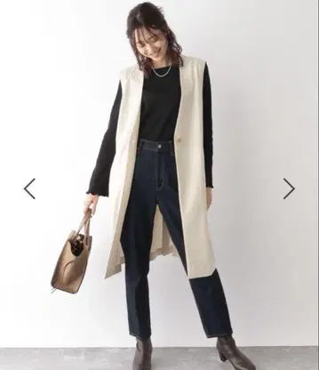 새상품 택 포함 우츠쿠 실루엣 GLOBAL WORK 아이보리
