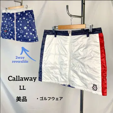 새상품급 캘러웨이 2WAY 리버서블 충전솜 스커트 LL 골프웨어