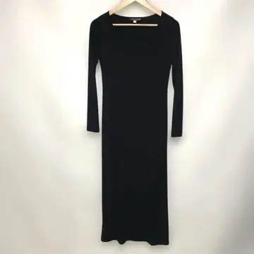MICHEL KLEIN 블랙 롱 원피스 38
