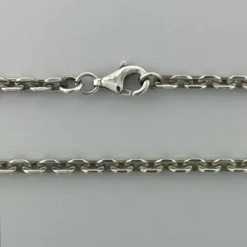 실버 925 4면 컷 팥 체인 3mm 45cm