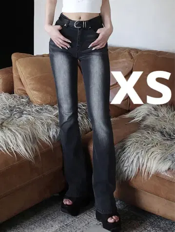 Darich 다리치 블라스트 플레어 데님 팬츠 XS 사이즈 BLK