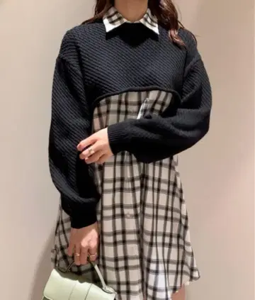 SNIDEL 스나이델 콤비 원피스