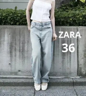 ZARA 자라 릴랙스 미드 라이즈 청바지 완판템