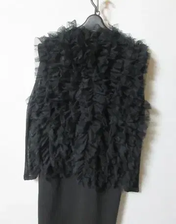 Ameri I LINE TULLE VEST SET DRESS 원피스