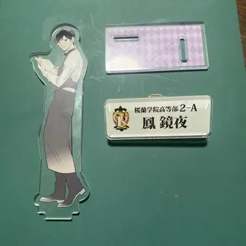 오란 고등학교 호스트부 호우 미야가 네임 배지 아크릴 스탠드