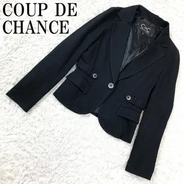 COUP DE CHANCE 테일러드 자켓 블랙 38 B973