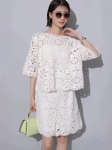 Arpege story 자수 숏 팬츠