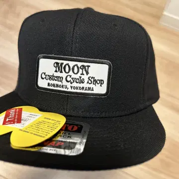 MOON Custom Cycle Shop 스냅백 캡 블랙